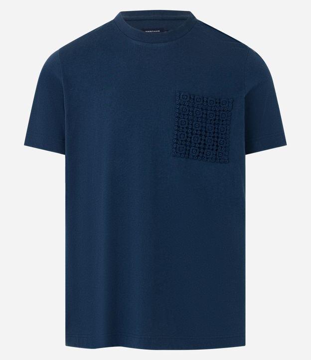 Camiseta em Algodão e Bolso Frontal com Detalhes - 1