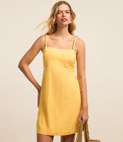 Vestido Curto em Viscose e Linho com Alcinha Trançada - 3