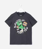 Camiseta Infantil com Estampa Minecraft - Tam 5 a 14 Anos - 1