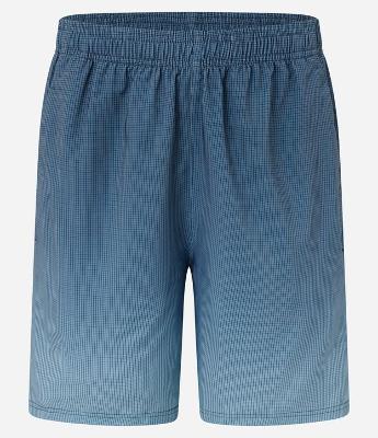 Bermuda Esportiva com Xadrez e Degrade na Barra