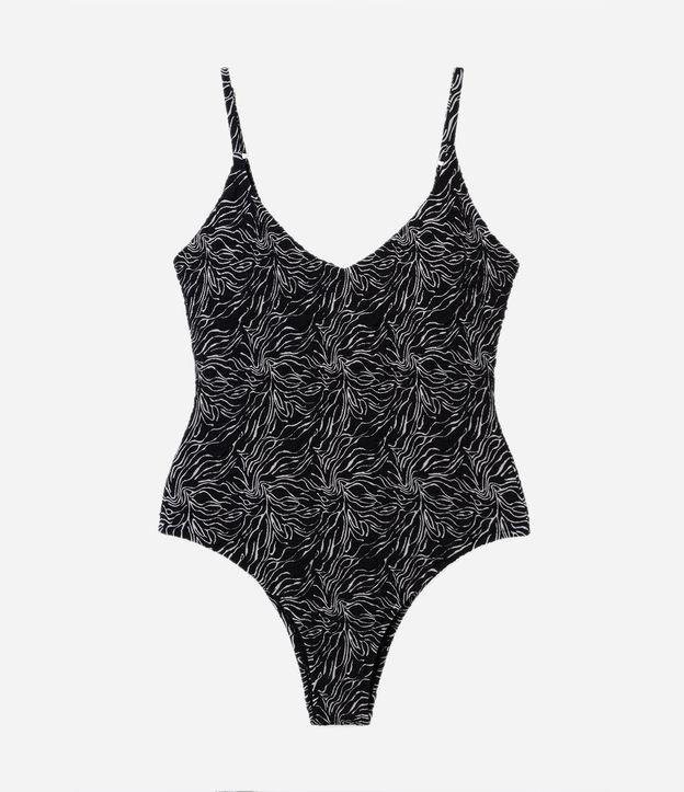 Maiô em Microfibra com Decote nas Costas e Alças Finas - 2