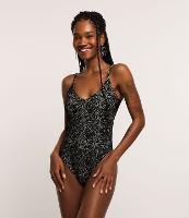 Maiô em Microfibra com Decote nas Costas e Alças Finas - 1