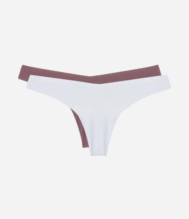 Kit 02 Calcinhas Biquíni Fio em Poliamida Corte a Laser - 1