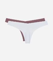 Kit 02 Calcinhas Biquíni Fio em Poliamida Corte a Laser - 1
