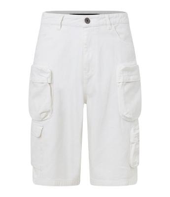 Bermuda Baggy em Sarja com Bolsos Diversos