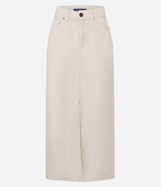 Saia New Midi em Sarja com Fenda - 1