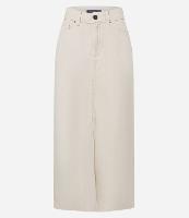 Saia New Midi em Sarja com Fenda - 1