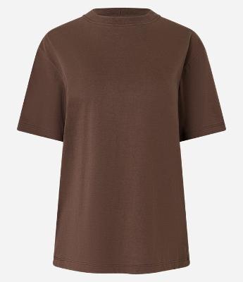 Camiseta em Algodão com Gola Redonda