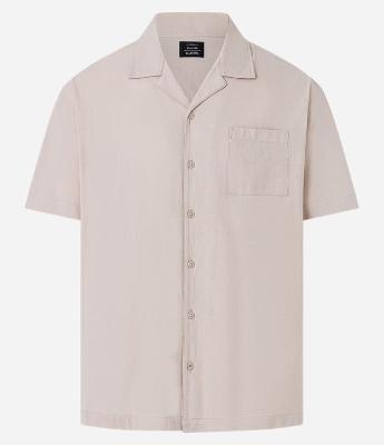 Camisa Relaxed em Tricoline com Textura Bowling