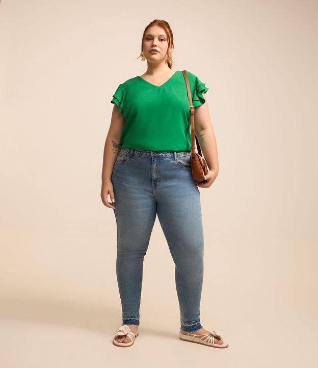 Calça Skinny Jeans Dirty Washed Curve & Plus Size - 2