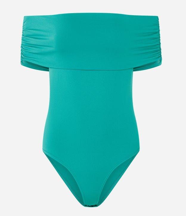 Body em Jersey Ombro a Ombro com Pala Larga - 1