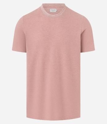 Camiseta Regular em Algodão com Textura