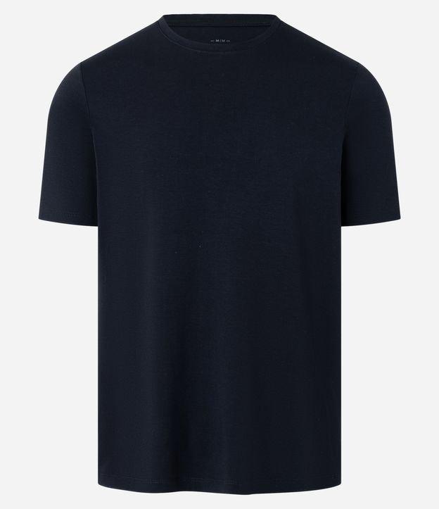 Camiseta Regular com Textura Colmeia - 1