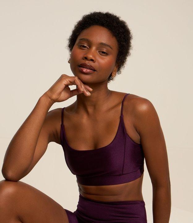 Top Esportivo sem Bojo em Poliamida com Alcinhas Finas - 2