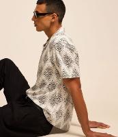 Camisa Boxy em Viscolinho Estampada - 1