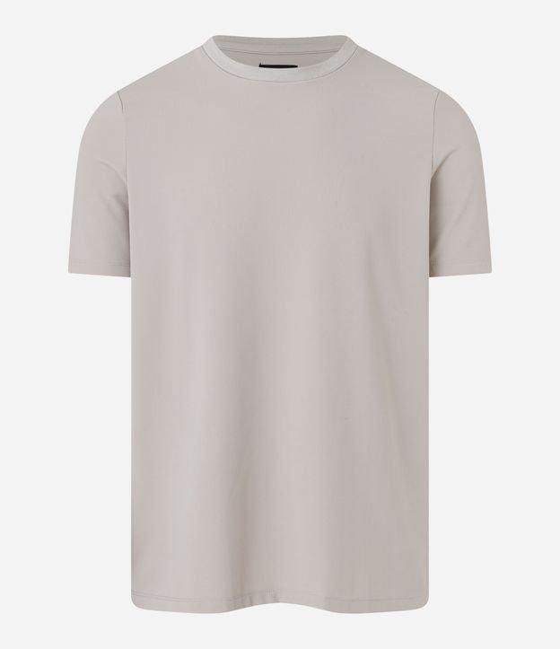 Camiseta Slim Maquinetada Performance com Gola Redonda - 1