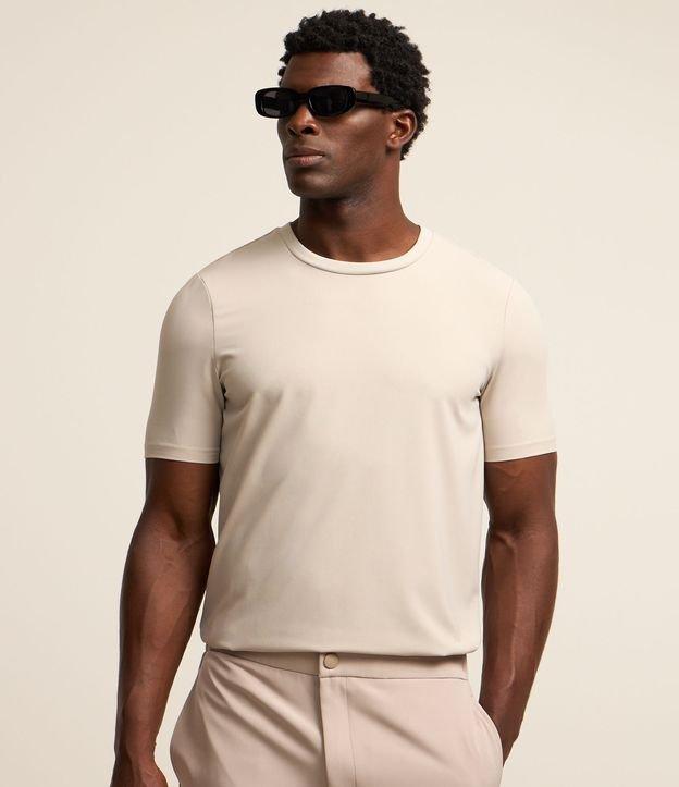 Camiseta Slim Maquinetada Performance com Gola Redonda - 3