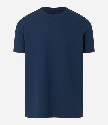 Camiseta Slim Maquinetada Performance com Gola Redonda