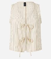 Colete em Tricoline com Listras e Amarração Frontal - 1