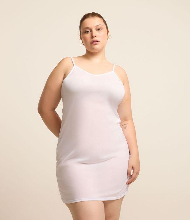 Anágua Curta em Crepe com Decote V Curve & Plus Size - 2