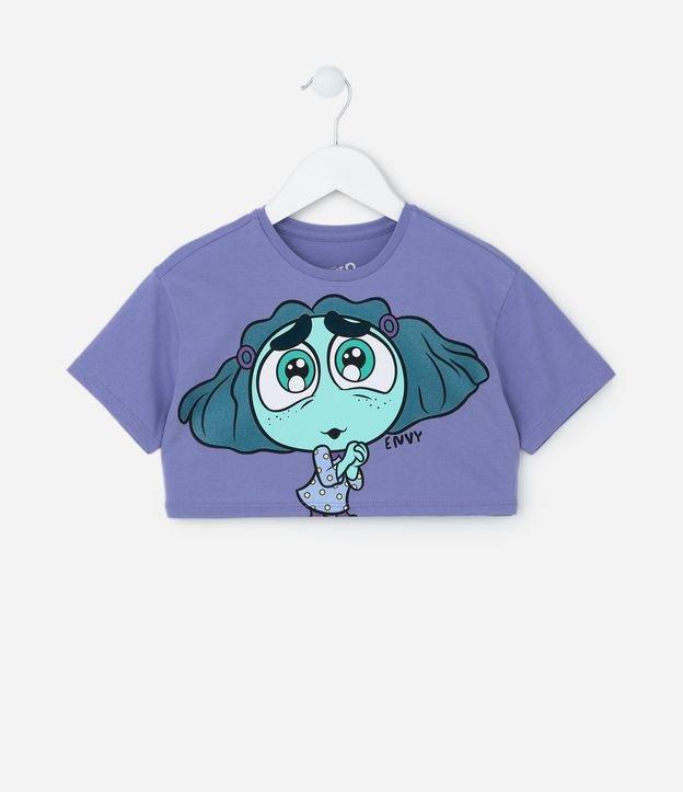 Camiseta Cropped Infantil com Estampa Divertidamente - Tam 2 a 10 Anos - 1