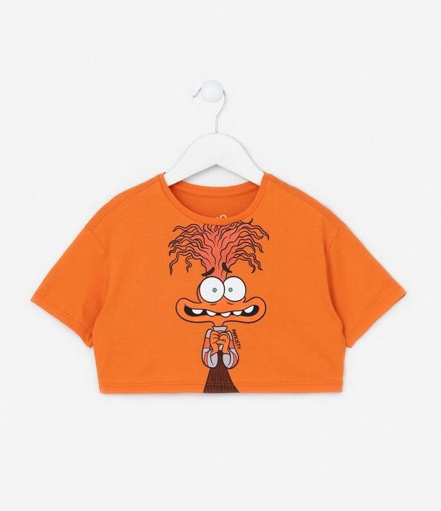 Camiseta Cropped Infantil com Estampa Divertidamente - Tam 2 a 10 Anos - 1