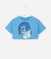 Camiseta Cropped Infantil com Estampa Divertidamente - Tam 2 a 10 Anos - 1