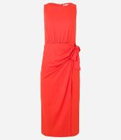 Vestido Evasê New Midi em Piquê com Amarração Lateral - 1