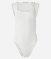 Body em Ribana com Manga Curtinha e Decote Quadrado - 1