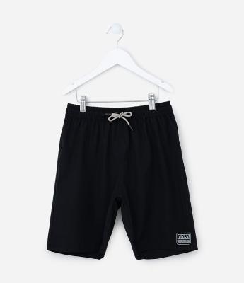 Bermuda Infantil com Etiqueta Nasa - Tam 5 a 14 Anos