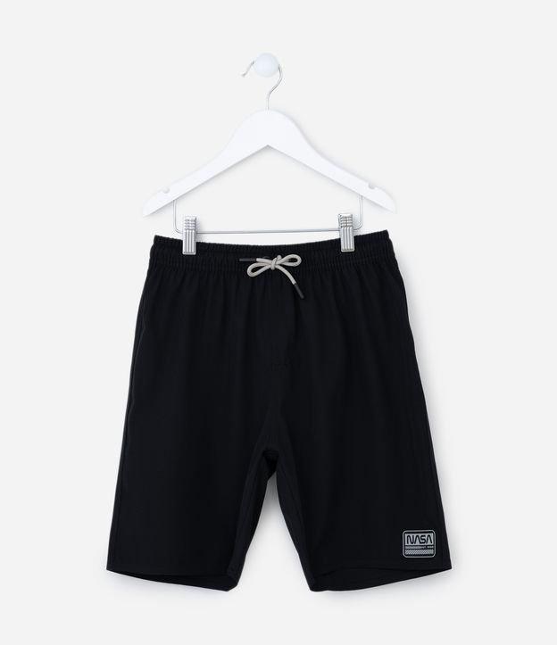 Bermuda Infantil com Etiqueta Nasa - Tam 5 a 14 Anos - 1
