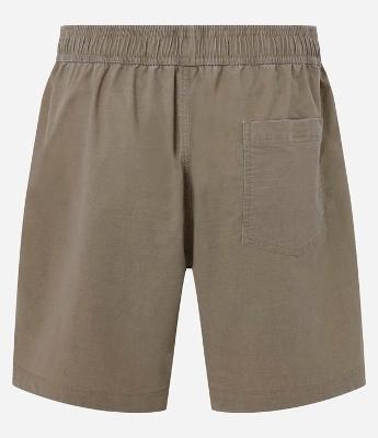 Bermuda em Microfibra Textura Lavada e Cós Elástico