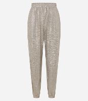 Calça Aladim com Elástico no Cós e Fio Metalizado - 1