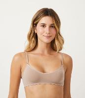 Sutiã em Microfibra sem Bojo e Aro com Barra Texturizada Plié - 1