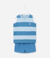 Conjunto Infantil com Estampa Listrada - Tam 1 a 5 Anos - 1