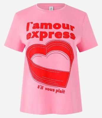 Blusa T-shirt em Algodão com Estampa L Amour Express