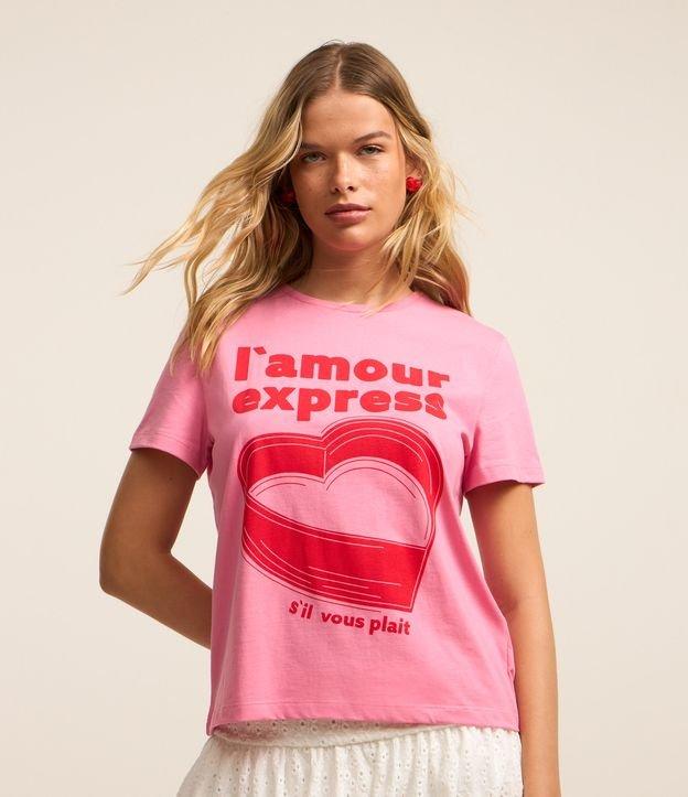 Blusa T-shirt em Algodão com Estampa L Amour Express - 2