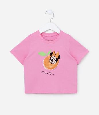 Camiseta Infantil com Estampa da Minnie - Tam 1 a 5 Anos
