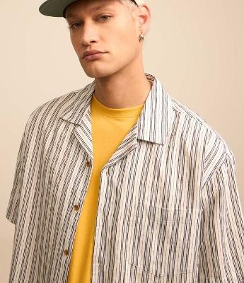 Camisa Relaxed em Algodão com Estampa Fil a Fil