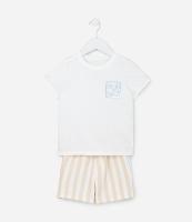 Conjunto Infantil com Estampa Listrada - Tam 1 a 5 Anos - 1