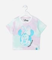 Camiseta Infantil com Estampa Tie Dye e Minnie - Tam1 a 5 Anos - 1