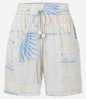 Short em Viscose com Folhagens Degradê Estampadas - 1