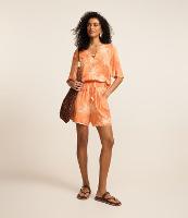 Short Cintura Alta em Viscose com Coqueiros Estampados - 2