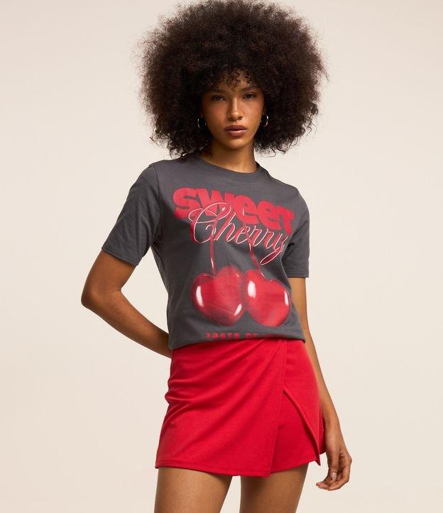 Camiseta T-shirt em Algodão com Estampa Sweet Cherry - 1