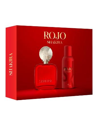 Kit Perfume Shakira Rojo Eau de Parfum 80ml + 24h Desodorante Spray 150ml