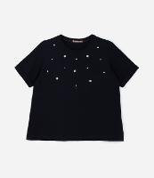 Blusa em Algodão com Pérolas e Strass Curve & Plus Size - 1