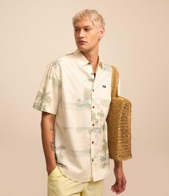 Camisa Relaxed em Algodão com Estampa de Tropical