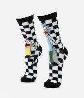 Meia Cano Alto em Algodão com Estampa Rick e Morty - 1