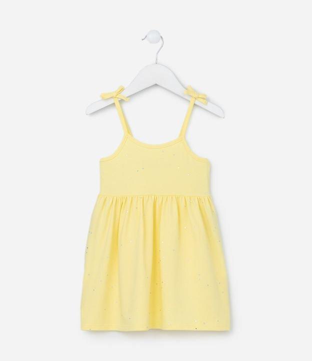 Vestido Infantil com Amarração nas Alças e Brilhos - Tam 1 a 5 Anos - 1