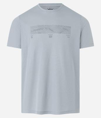 Camiseta Regular Esportiva em Tecnologia Dry com 
Print e Recortes